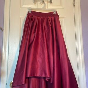 Dark red long dress